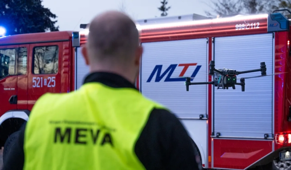 Nie tylko poszukiwania. MEVA wsparła akcję gaśniczą