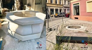 Trwa odbudowa historycznej studni w Oławie