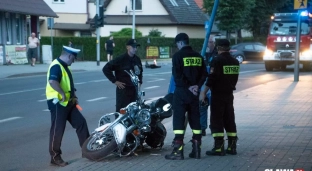Oława: Poważny wypadek z udziałem motocyklisty