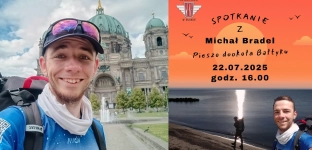 4042 km pieszo wokół Bałtyku - spotkanie z podróżnikiem Michałem Bradelem