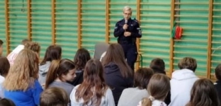 Policjanta z wizytą w szkole
