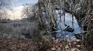 Zatopione hulajnogi w stawie. Mieszkaniec alarmuje o zagrożeniu dla ryb