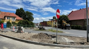 Trwa przebudowa skrzyżowania ulic: Rybackiej i Zwierzynieckiej