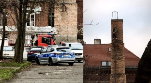 Wspiął się na komin kamienicy i zachowywał się irracjonalnie