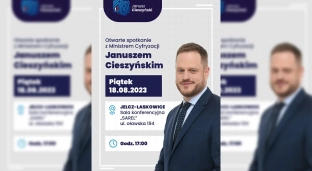 Minister cyfryzacji z wizytą w Jelczu-Laskowicach