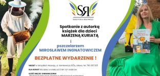 Przyjdź na bezpłatne spotkanie z autorką książek dla dzieci i pszczelarzem