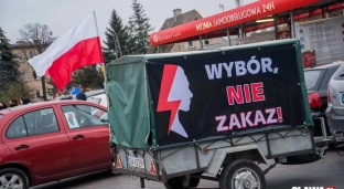 W ramach protestu przejechali ulicami Oławy