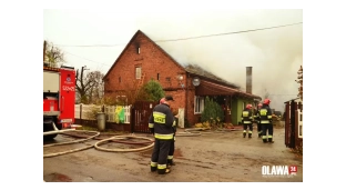 Pożar w Dziuplinie: Spłonął dom [VIDEO]