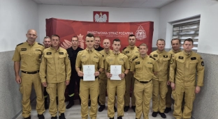 Uroczyste ślubowanie nowych strażaków