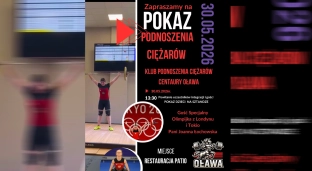 Centaury Oława zapraszają na pokaz podnoszenia ciężarów. Gościem specjalnym olimpijka Joanna Łochowska