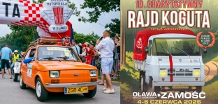 Jubileuszowy Rajd Koguta wyruszy z Oławy. Meta w Zamościu