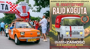 Jubileuszowy Rajd Koguta wyruszy z Oławy. Meta w Zamościu