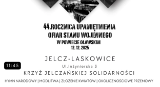 Obchody 44. rocznicy wprowadzenia stanu wojennego