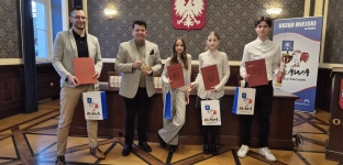 Sportowcy z wizytą u burmistrza