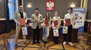 Sportowcy z wizytą u burmistrza