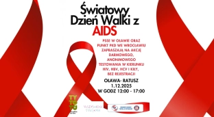 Światowy Dzień AIDS: bezpłatne badania w oławskim ratuszu