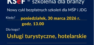 Bezpłatne szkolenie KSeF dla branży turystycznej i hotelarskiej
