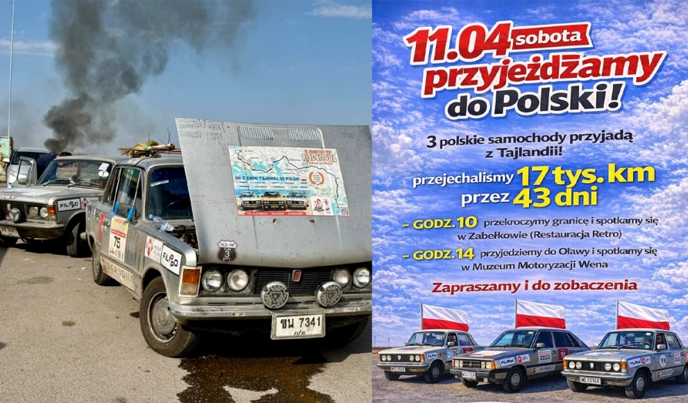 Z Tajlandii do Oławy. Finał niezwykłej wyprawy już w sobotę!