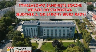 Gniazdo pszczół w starostwie. Zamknięto jedno z wejść
