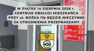 Jelcz-Laskowice: Centrum Obsługi Mieszkańca będzie nieczynne