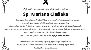 Nie żyje Marian Cieślak