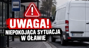 Biały bus przy przystankach w Oławie. Czytelniczka opisuje niepokojące zachowanie