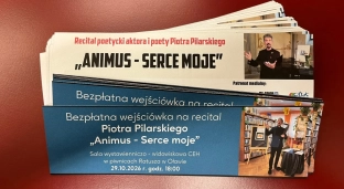 Bezpłatne wejściówki na recital poetycki Piotra Pilarskiego