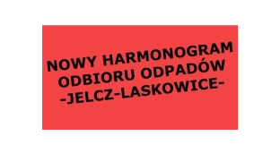 Harmonogram odbioru odpadów w Jelczu-Laskowicach