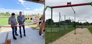 Wiata i tyrolka już gotowe. Nowa inwestycja w Biskupicach Oławskich