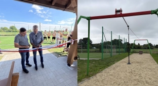 Wiata i tyrolka już gotowe. Nowa inwestycja w Biskupicach Oławskich