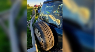 Pijany kierowca rozbił hondę na A4. Miał ponad 2,5 promila