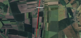 Nowa nawierzchnia i chodniki na drodze między Polwicą a Wierzbnem