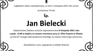 Ostatnie pożegnanie Jana Bieleckiego