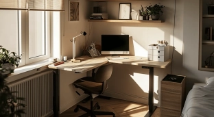 Biurka narożne regulowane: Idealne rozwiązanie do małych przestrzeni