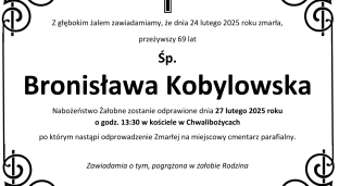 Zmarła Bronisława Kobylowska