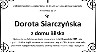Ostatnie pożegnanie Doroty Siarczyńskiej z domu Bilskiej