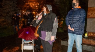 Protest w Oławie przeciw ustawie LEX TVN