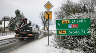 Górka w Gaju Oławskim jest przejezdna. Tu drogowcy zadziałali szybko