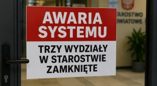 Utrudnienia w obsłudze mieszkańców: awaria systemu, zamknięte trzy wydziały