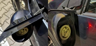 Agresja na drodze: mężczyzna na hulajnodze zniszczył lusterko