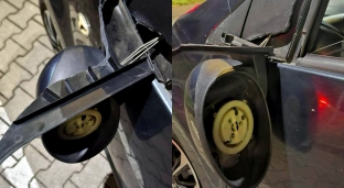 Agresja na drodze: mężczyzna na hulajnodze zniszczył lusterko