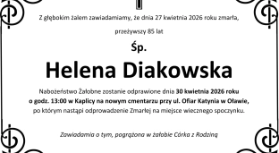 Ostatnie pożegnanie Heleny Diakowskiej