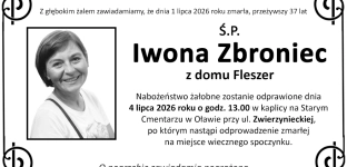 Odeszła Iwona Zbroniec z domu Fleszer