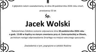 Ostatnie pożegnanie Jacka Wolskiego