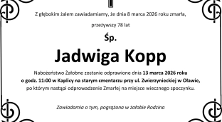 Ostatnie pożegnanie Jadwigi Kopp