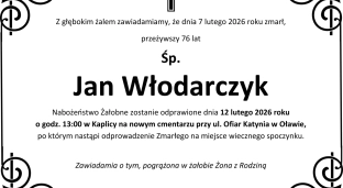 Ostatnie pożegnanie Jana Włodarczyka