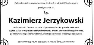 Ostatnie pożegnanie Kazimierza Jerzykowskiego