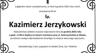 Ostatnie pożegnanie Kazimierza Jerzykowskiego