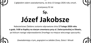 Odszedł Józef Jakobsze