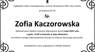 Ostatnie pożegnanie Zofii Kaczorowskiej